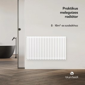 Blumfeldt Delgado radiátor | Modern kivitel | 63 x 100 cm | 891 W | Oldalsó csatlakozás