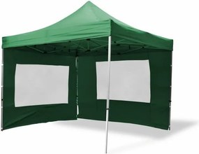 Kerti pavilon PROFI Zöld 3 x 3 m + 4 oldalfallal