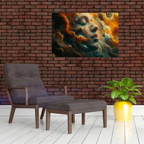 Kép - Arc az űrben (90x60 cm)