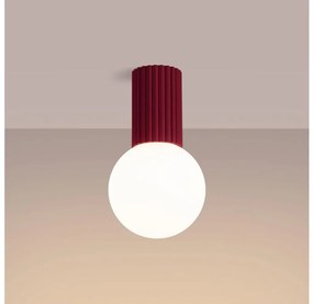 Sollux SL.1748 - Fürdőszobai mennyezeti lámpa HALO 1xG9/8W/230V IP44 piros