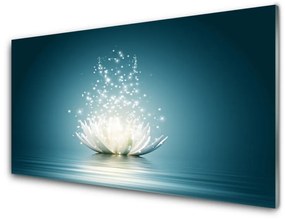 Fali üvegkép Lotus Flower Plant 120x60cm 2 fogas