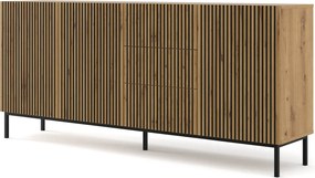 Ravenna komód F 200 cm 3D3S maró artisan keret