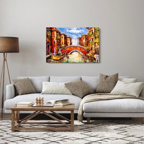 Kép - Olajfestmény a városról III. (90x60 cm)
