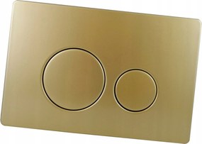Öblítőgomb D acél arany Alcaplast Delfin Alcadrain wc-hez