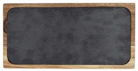 WENKO 55103100 - Vágódeszka BLACK OUTDOOR KITCHEN 30x15 cm barna/szürke