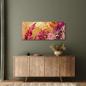 Kép - Absztrakt festmény virágok II. (120x50 cm)