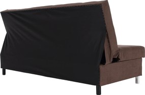 Kihúzható kanapé, barna, ALADA