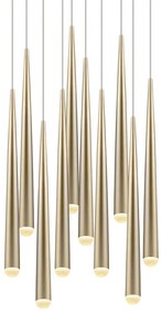 Aranyszínű LED függőlámpa ø 30 cm Cala – Trio Select