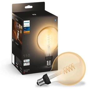LED Dimmelhető izzó Philips Hue WHITE FILAMENT G125 E27/7W/230V 2100K