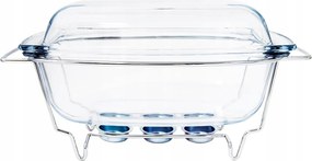 Hőálló edény Termisil Classic 5,1L Téglalap Melegítővel