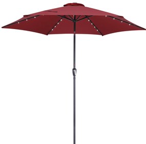 Kingsleeve® LED napernyő Florida Ø300 cm - piros