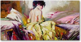 Fotótapéta üvegfalra Félmeztelen nő 140x70