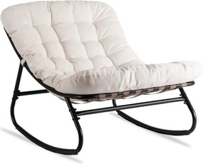 Hintaszék bézs színben AURORA