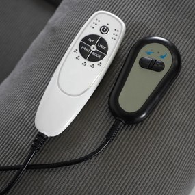 Elektromosan Vezérelhető Masszázsfunkciós Relaxfotel Szürke Színben, Felállást Segítő Funkcióval. FENIX