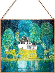 Gustav Klimt - Litzlbergkeller üvegkép, falikép