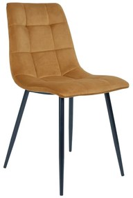 Sárga kárpitozott étkezőszék szett 2 db-os Middelfart – House Nordic