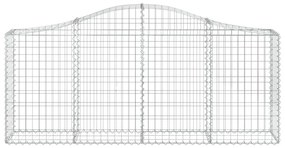 íves horganyzott vas gabion kosár 200x30x80/100 cm