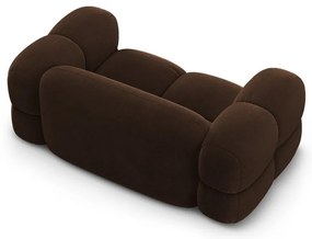 Sötétbarna bársony kanapé 180 cm Loretto – Cosmopolitan Design