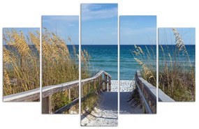 Gario Vászonkép Lemegyek a strandra - 5 részes Méret: 150 x 100 cm