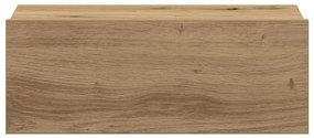 2 db szerelt fa lebegő éjjeliszekrények 40x32x15 cm