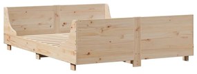 tömör fa könyvespolcos ágy matrac nélkül 120 x 200 cm
