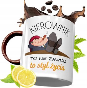 Bordó Bögre Vezetőnek Születésnapra Ajándék fényképes nyomattal