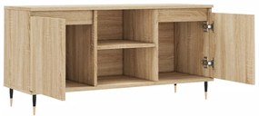 sonoma tölgyszínű szerelt fa TV-szekrény 104x35x50 cm