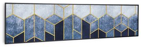 Klarstein Wonderwall Air Art Smart, infravörös hősugárzó, 120 x 30 cm, 350 W, kék csík