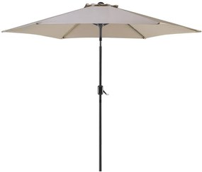 Tópszínű napernyő ⌀ 270 cm VARESE Beliani