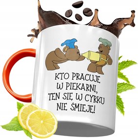 Narancssárga Bögre Péknek Ajándék fényképes nyomtatással