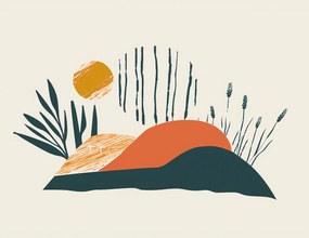 Poszter 65x50cm Este a réten