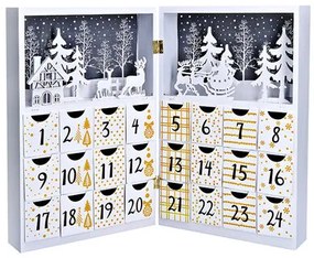 Solight Könyv LED adventi naptár, 8x LED, 40 x 30 cm, 2x AAA