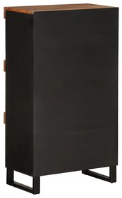 Tömör akácfa tálalószekrény 60 x 33 x 107 cm