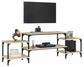 sonoma tölgyszínű szerelt fa TV-szekrény 157x35x52 cm