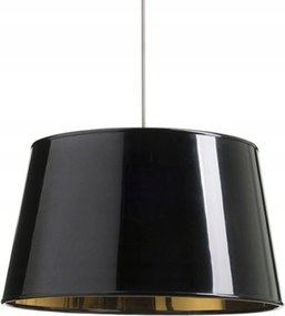 Rendl Ridick lámpaernyő, fényes fekete, aranyfólia, max. 20W, Ø445 mm