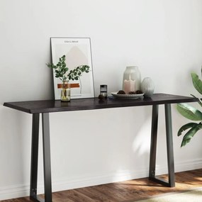 sötétbarna kezelt tömör asztallap 160x60x(2-4) cm