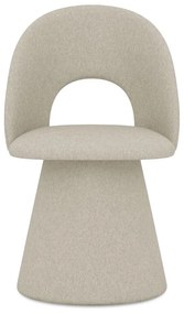 Bézs kárpitozott étkezőfotel Kalo – Makamii