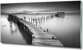 Fotó üvegkép Nyugat a tengerparton 100x70