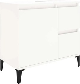 vidaXL fehér szerelt fa fürdőszobaszekrény 65 x 33 x 60 cm