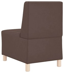 barna műbőr kanapéfotel 55 cm