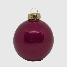 Jolly Spirit rózsaszín üveg karácsonyi gömb szett 12*6cm