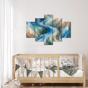 Kép - Absztrakt áramlat (150x105 cm)