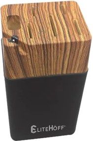 Késtartó Blokk 22 CM Konyhai Kiegészítő Állvány Élezővel Fekete Galaxy