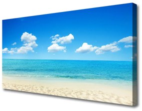Vászonkép nyomtatás Sea Blue Sky 100x50 cm