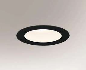 ANTIGO 8058 TOTTORI Fürdőszobai Beépíthető Lámpa Fekete LED IP44