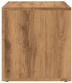 LP kézműves tölgy színű szerelt fa tárolódoboz 69,5x34x36 cm
