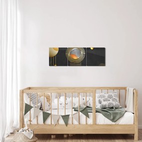 Kép - Absztrakció (órával) (90x30 cm)