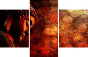 Kép - Buddha piros tónusokkal (90x60 cm)