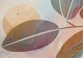 Design fotótapéta Flizelin falra Harmonikus levelek 312x219 Ragasztó