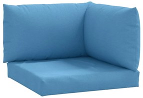 3 db melange kék szövet raklappárna